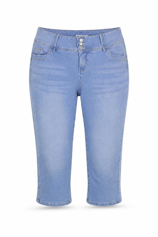 Womens UK Size 38 in Royalty Regular Fit Cropped Blue Jeans