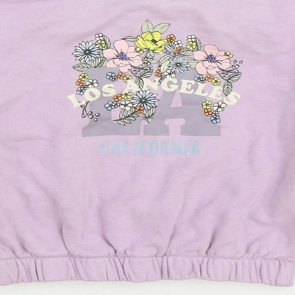 TU Girls Purple Cotton Pullover Sweatshirt Size 5 Years Pullover - Los Angeles