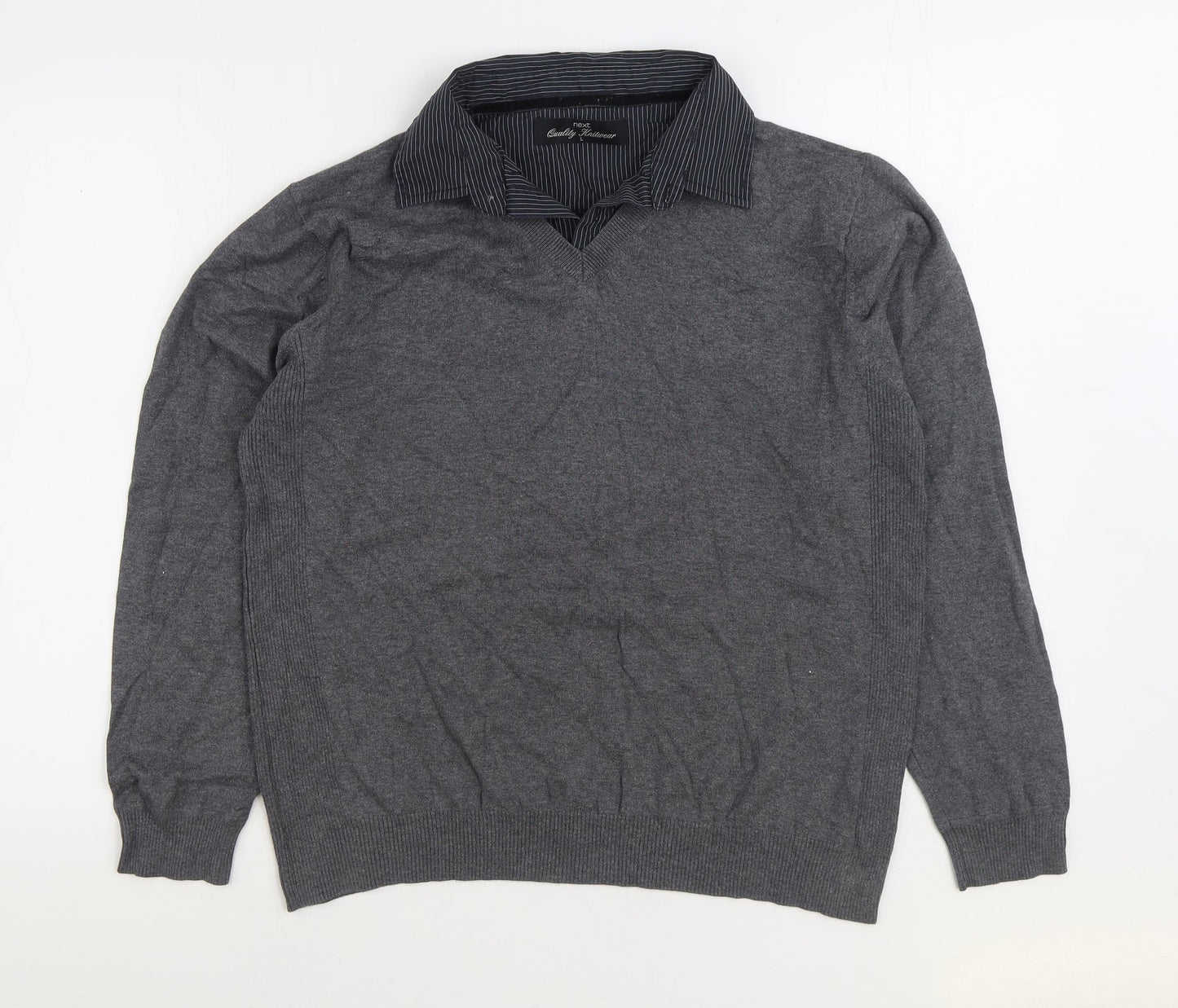 Womens UK Size L NEXT Grey Pullover Jumper