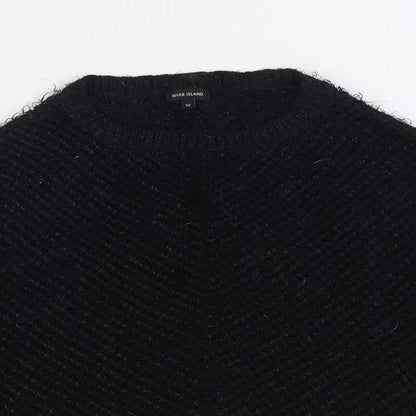 Womens UK Size 10 River Island Black Pullover Jumper