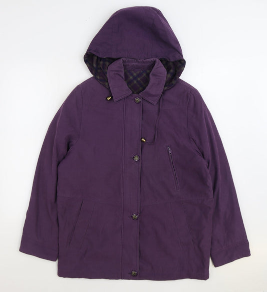 Berkertex Womens Purple Jacket Size 10 Zip
