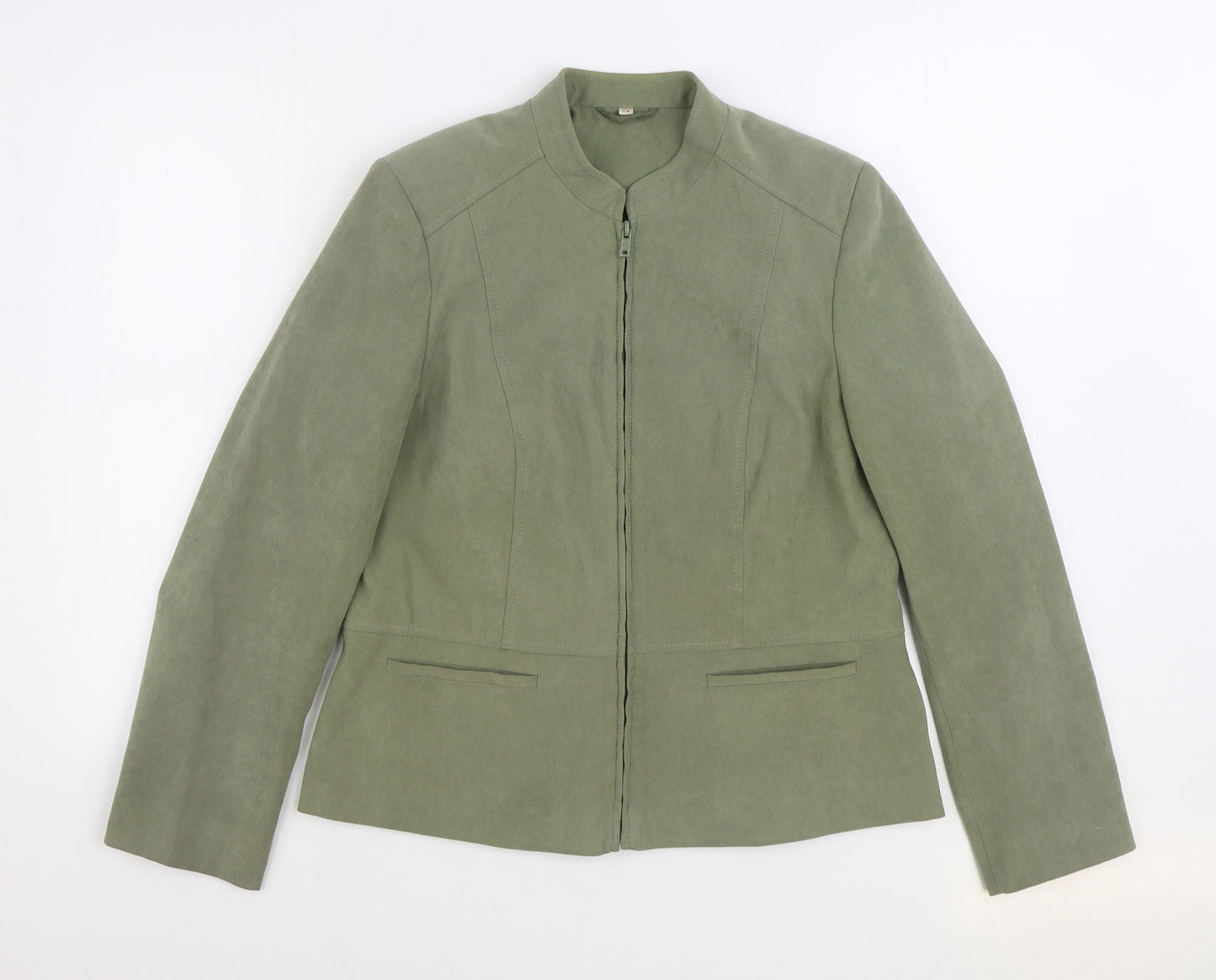 Womens UK Size 14 Preworn Green Jacket