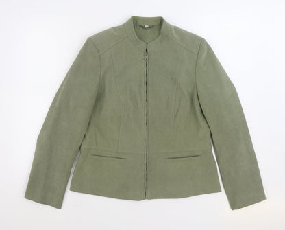 Womens UK Size 14 Preworn Green Jacket