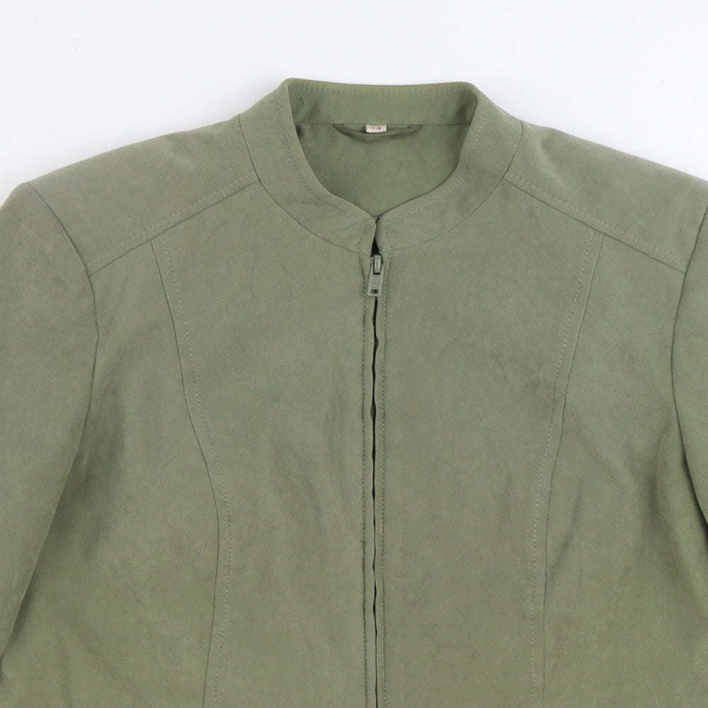 Womens UK Size 14 Preworn Green Jacket