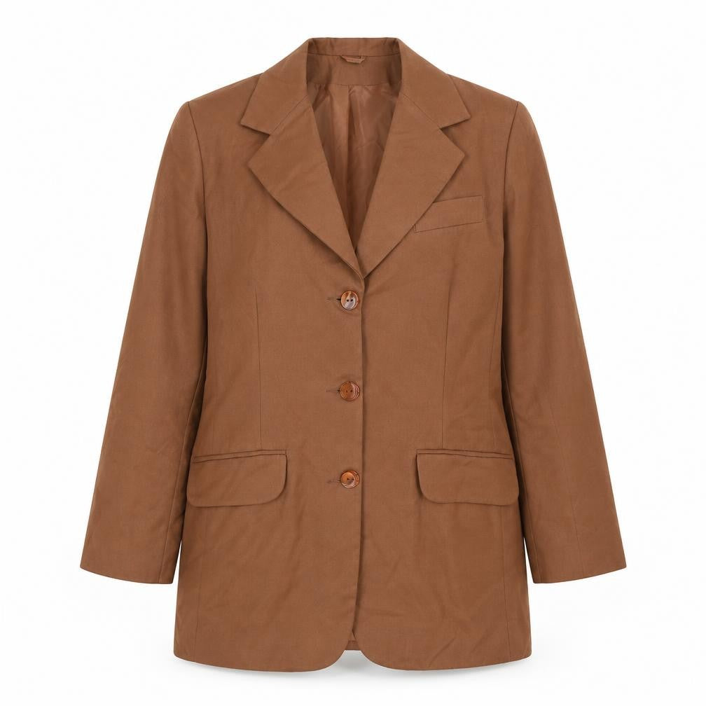 Womens UK Size 12 C&A Brown Overcoat