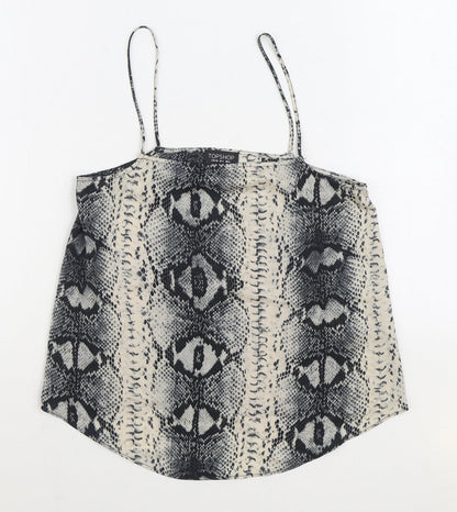 Womens UK Size 8 Topshop Grey Camisole Tank
