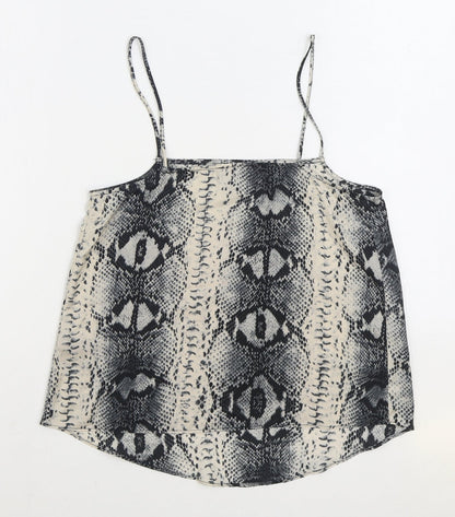 Womens UK Size 8 Topshop Grey Camisole Tank