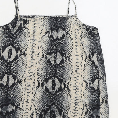 Womens UK Size 8 Topshop Grey Camisole Tank