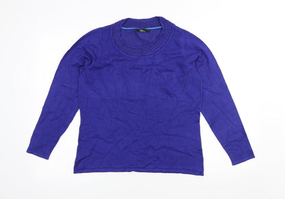 Womens UK Size S Bonmarché Blue Pullover Jumper