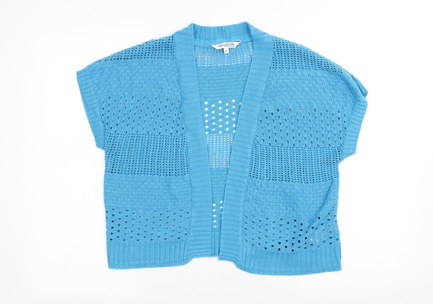 Womens UK Size 12 The Collection Blue Cardigan Jumper