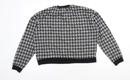 Womens UK Size M New Look Multicoloured Pullover Jumper
