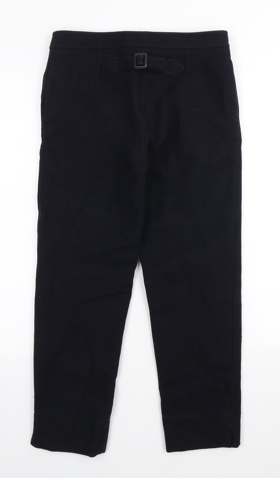Yoshi Kondo Womens Black Polyester Trousers Size S L23 in Regular Button
