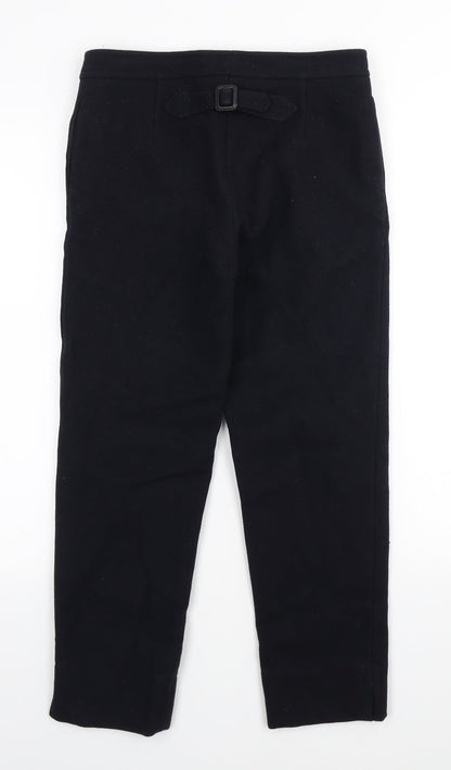 Yoshi Kondo Womens Black Polyester Trousers Size S L23 in Regular Button