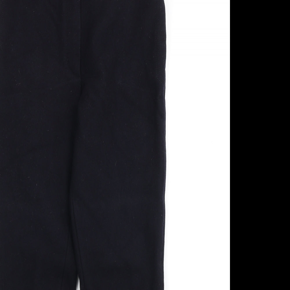 Yoshi Kondo Womens Black Polyester Trousers Size S L23 in Regular Button