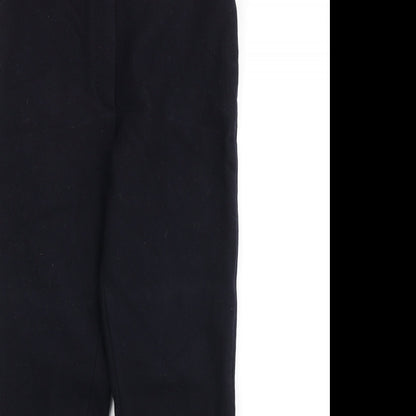 Yoshi Kondo Womens Black Polyester Trousers Size S L23 in Regular Button