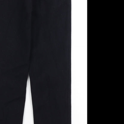 Yoshi Kondo Womens Black Polyester Trousers Size S L23 in Regular Button