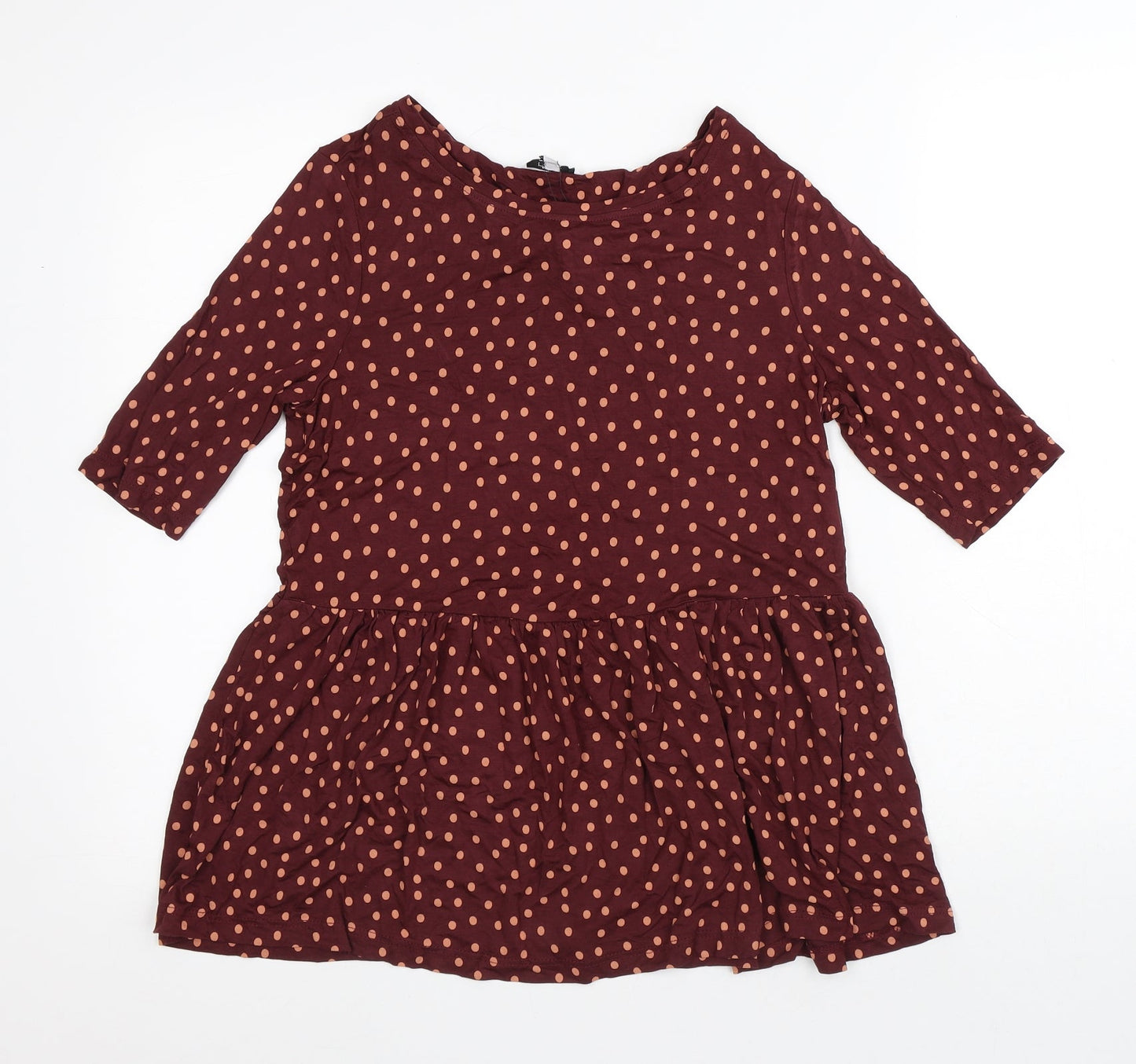 Womens UK Size 8 NEXT Red Basic Blouse