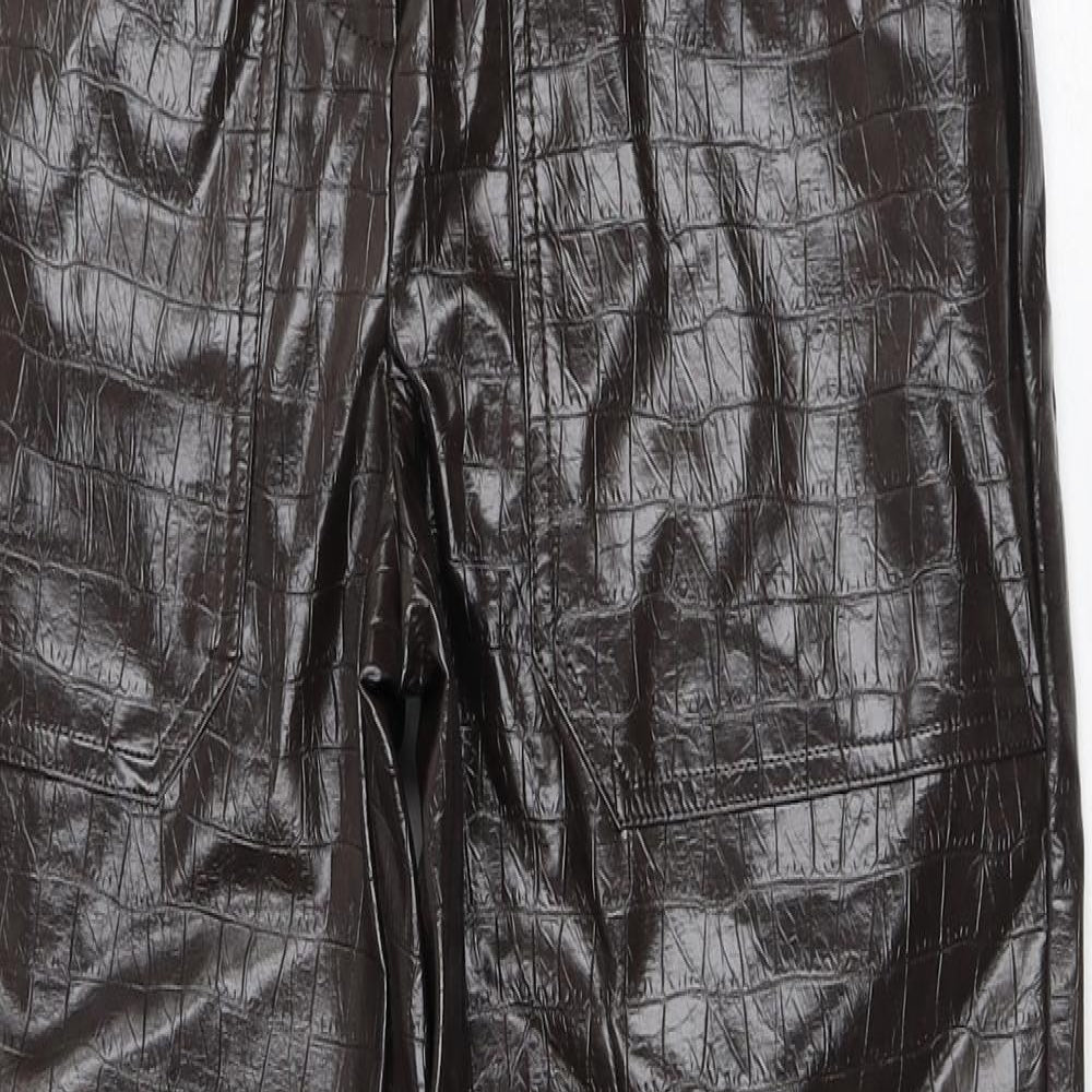 Womens UK Size 6 NEXT Regular Fit  Brown Trousers