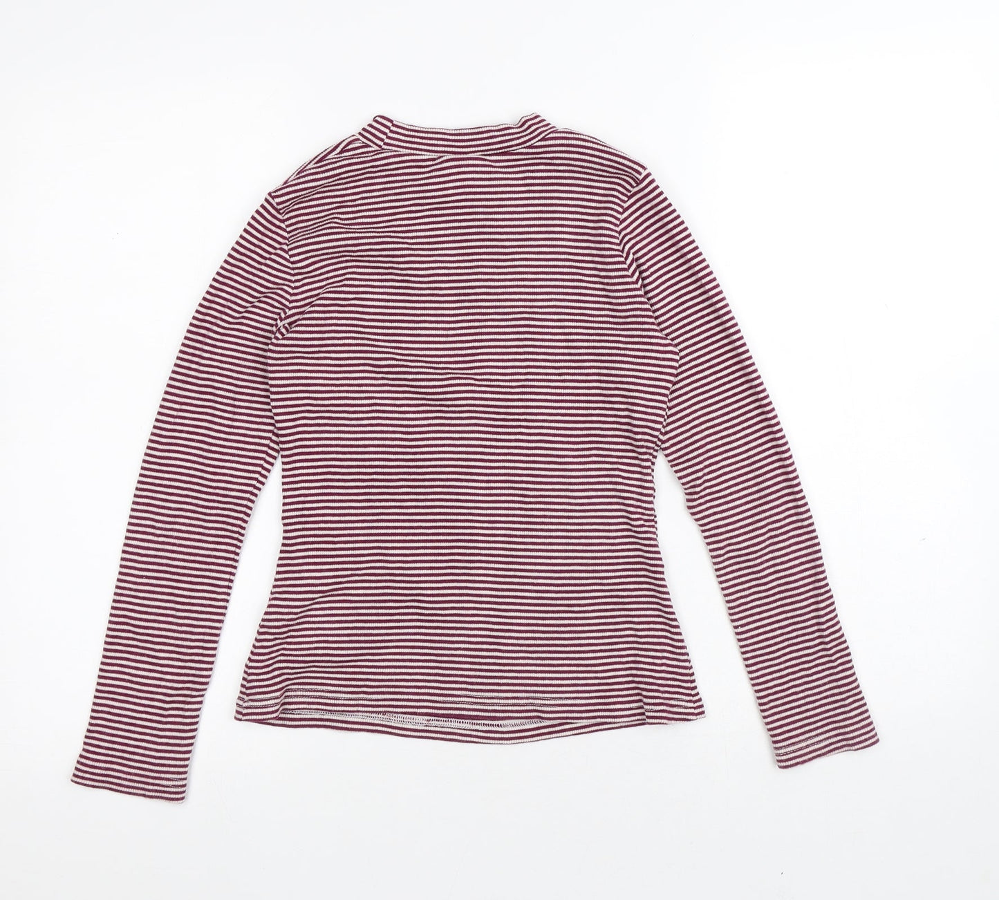 I Love Girls Wear Girls Multicoloured Striped Cotton Pullover T-Shirt Size 13 Years Round Neck