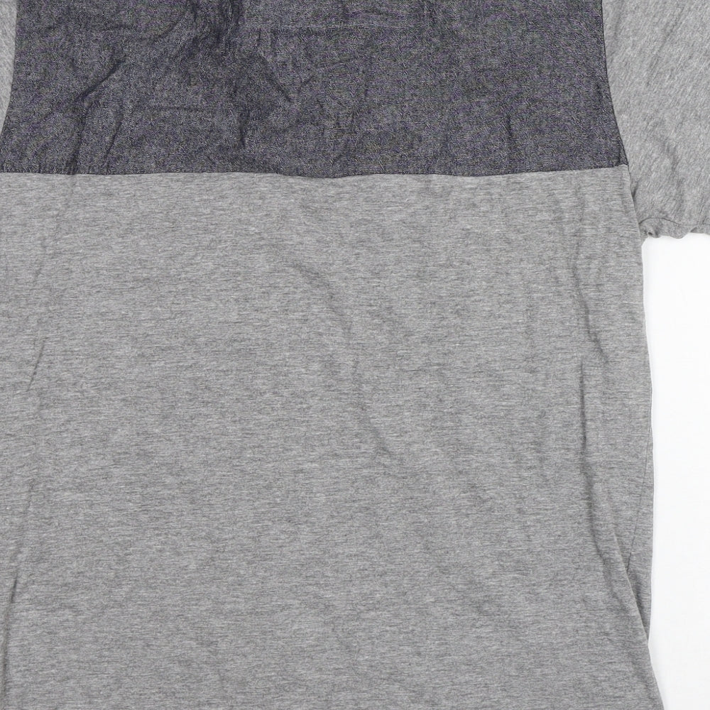 Threadbare Mens Grey Polyester Polo Size S Collared Button