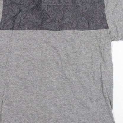 Threadbare Mens Grey Polyester Polo Size S Collared Button