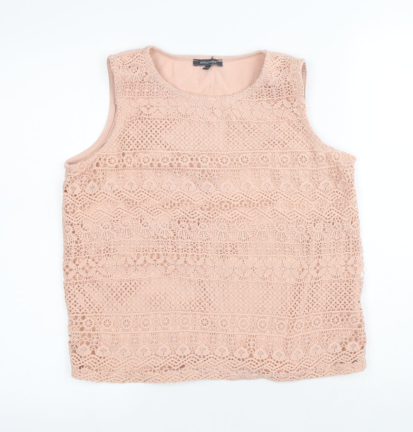 Womens UK Size 14 Intuition Pink Basic Tank