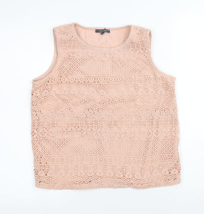Womens UK Size 14 Intuition Pink Basic Tank
