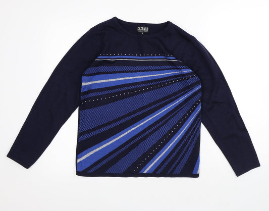 Womens UK Size S Casamia Black Pullover Jumper