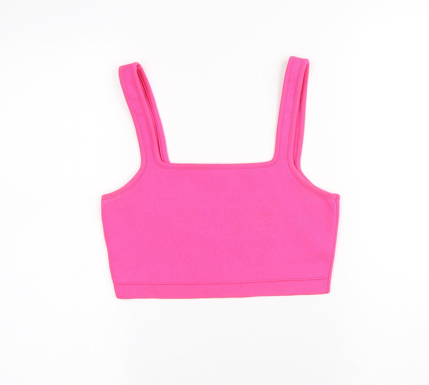 Primark Womens Pink Polyester Basic Tank Size M Round Neck