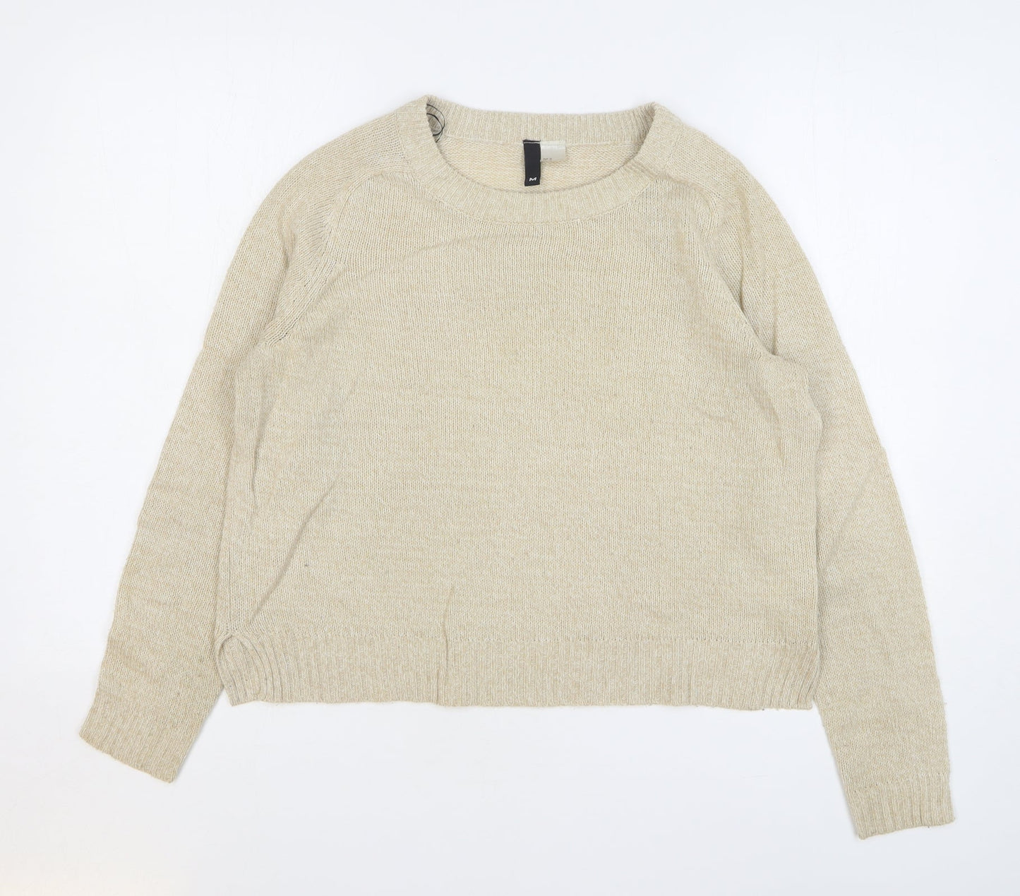 Womens UK Size M H&M Beige Pullover Jumper