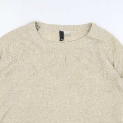 Womens UK Size M H&M Beige Pullover Jumper