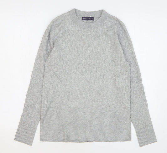 Womens UK Size 12 Marks and Spencer Grey Pullover Jumper