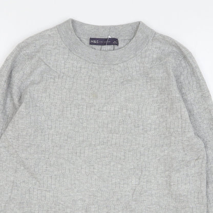 Womens UK Size 12 Marks and Spencer Grey Pullover Jumper