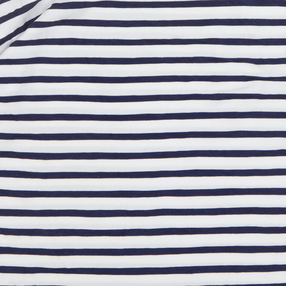 Womens UK Size 10 South Blue Basic T-Shirt