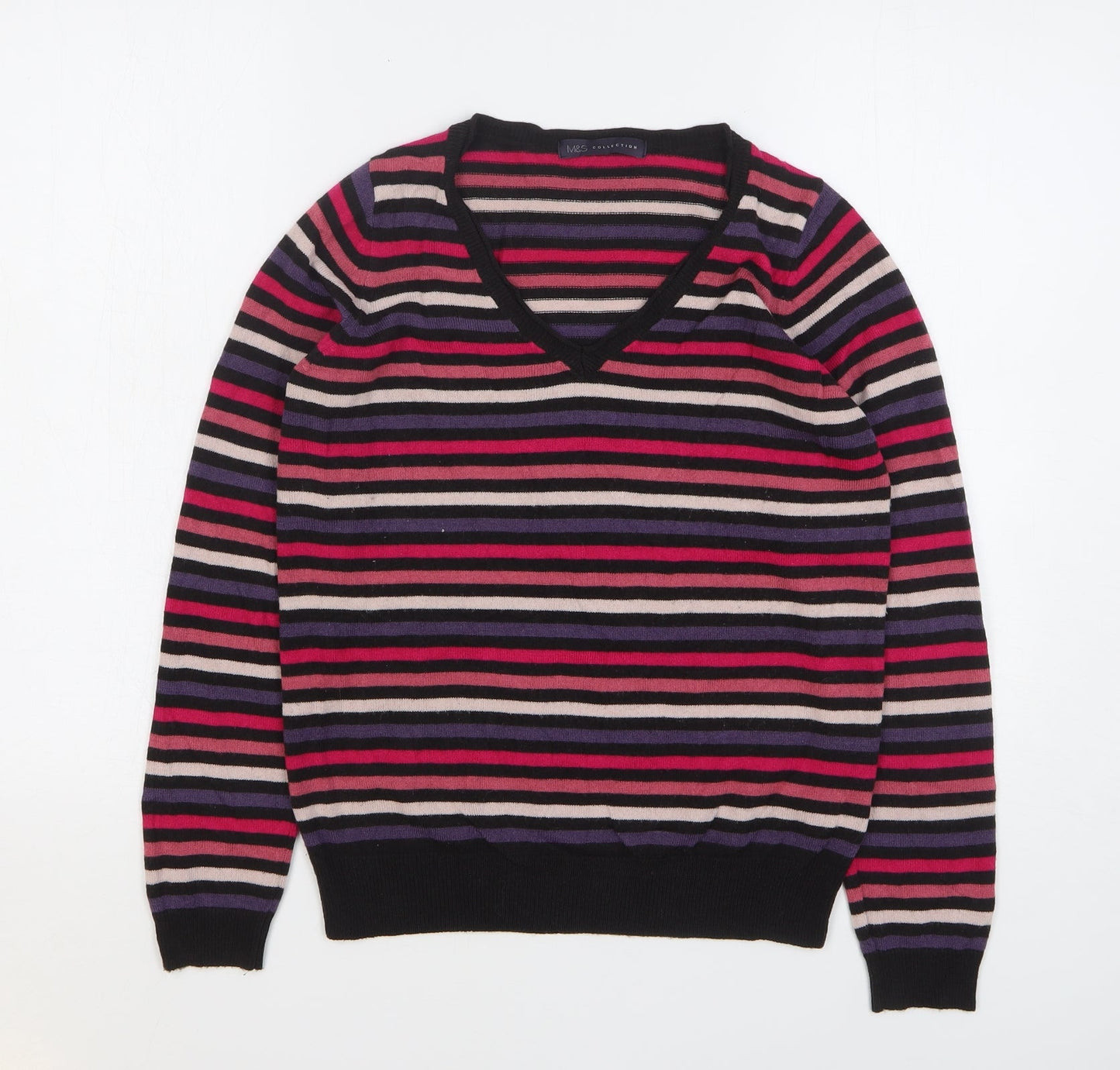 Womens UK Size 10 Marks and Spencer Multicoloured Pullover Jumper