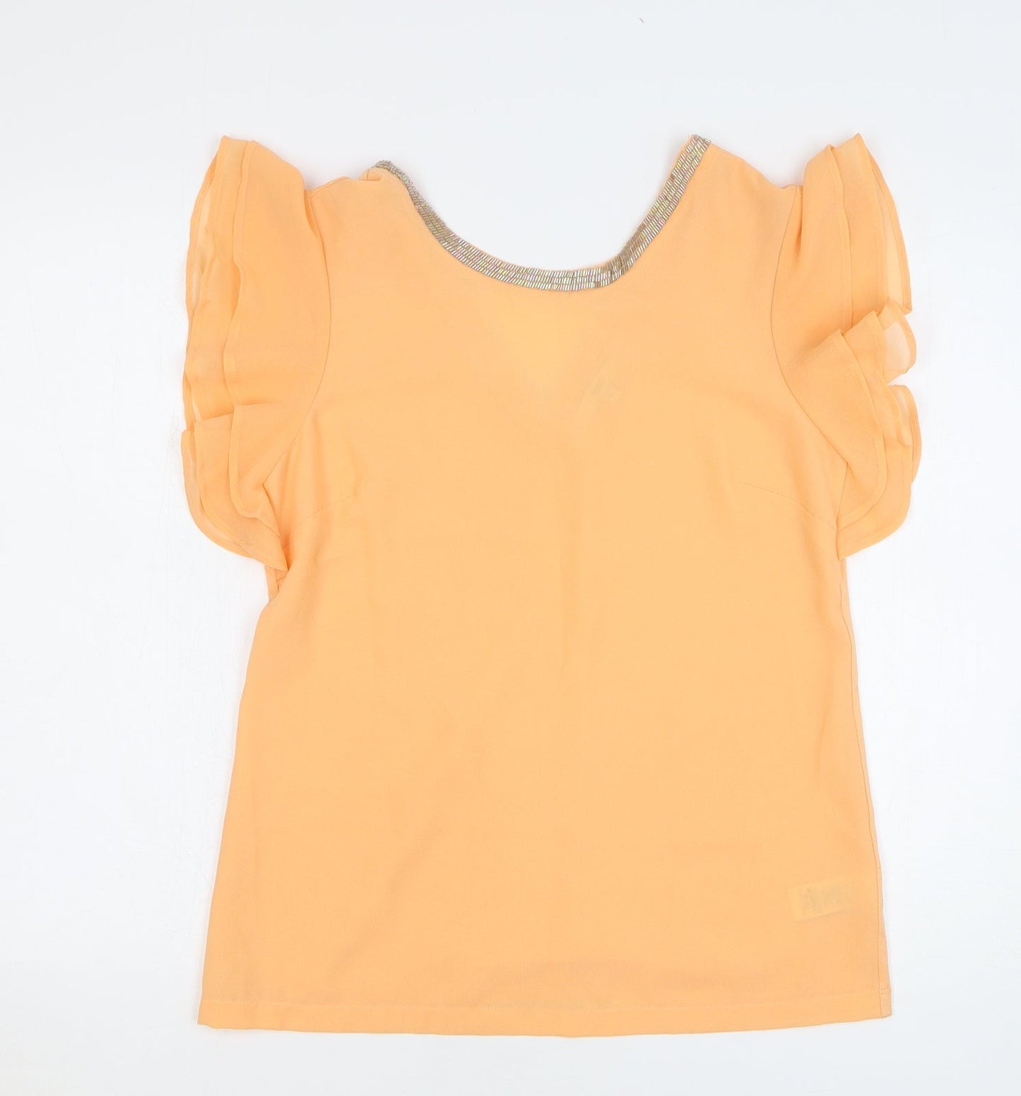 Womens UK Size 8 NEXT Orange Basic T-Shirt