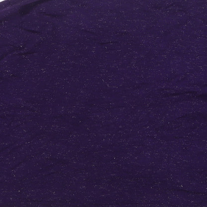 Womens UK Size 12 M&Co Purple Cardigan Jumper