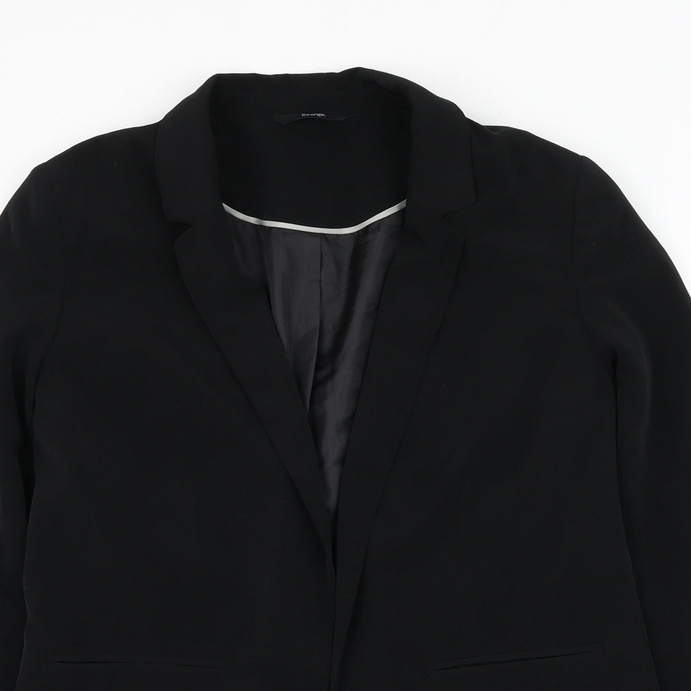 George Womens Black Jacket Blazer Size 10