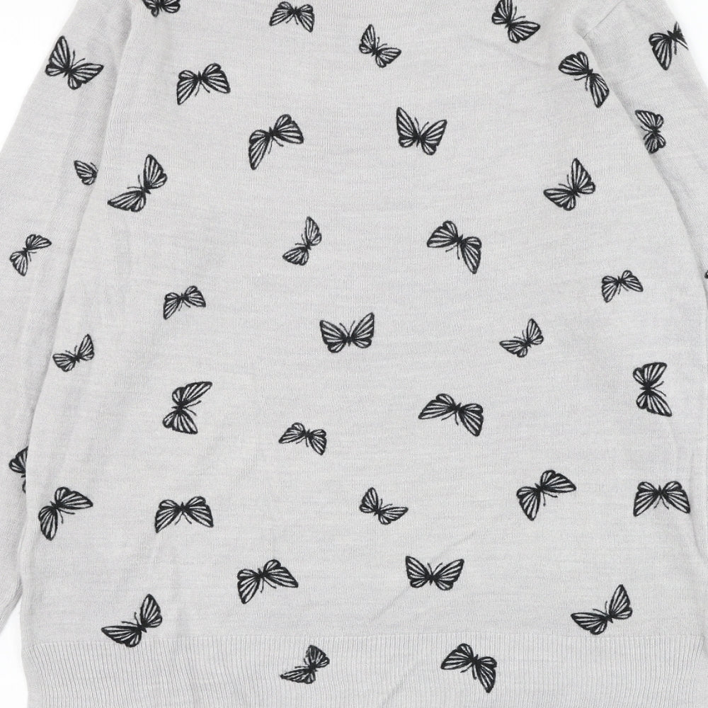 Womens UK Size 12 Marks and Spencer Grey Pullover Jumper