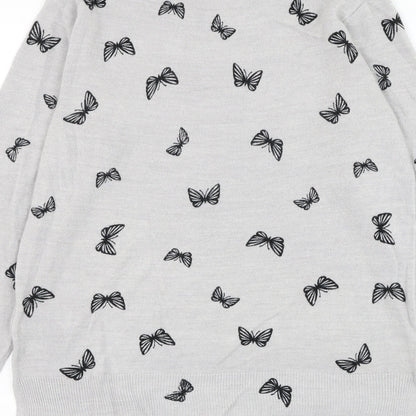 Womens UK Size 12 Marks and Spencer Grey Pullover Jumper