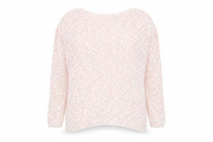 New Look Womens Pink Round Neck Cotton Pullover Jumper Size S