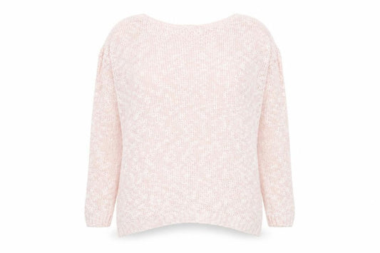 New Look Womens Pink Round Neck Cotton Pullover Jumper Size S