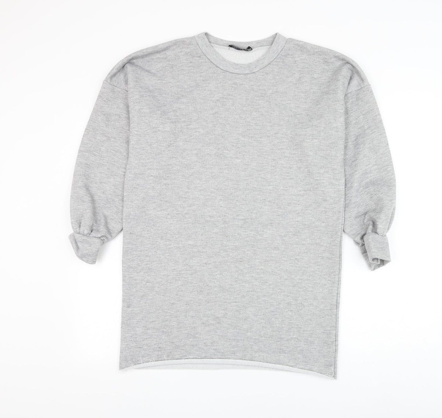 Boohoo Womens Grey Polyester Pullover Sweatshirt Size 6 Pullover