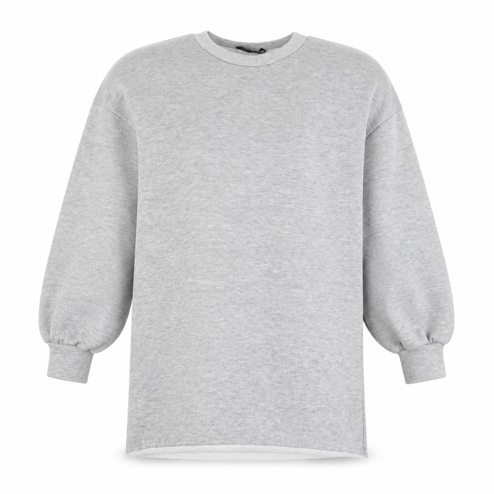 Womens UK Size 6 Boohoo Grey Pullover Sweatshirt