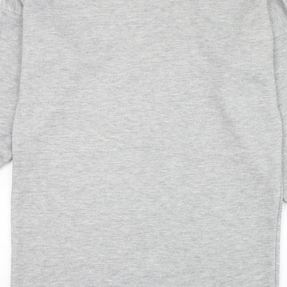 Boohoo Womens Grey Polyester Pullover Sweatshirt Size 6 Pullover