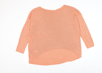 Womens UK Size XL Preworn Pink Pullover Jumper