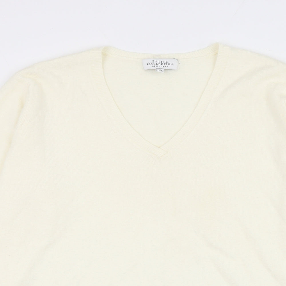 Womens UK Size 12 Debenhams White Pullover Jumper