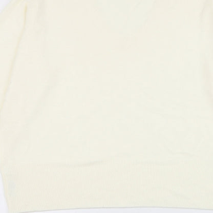 Womens UK Size 12 Debenhams White Pullover Jumper