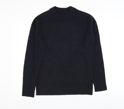 Burton Mens Blue Round Neck Acrylic Pullover Jumper Size M