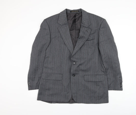 Mens UK Size 40 Marks and Spencer Regular Grey Suit Jacket